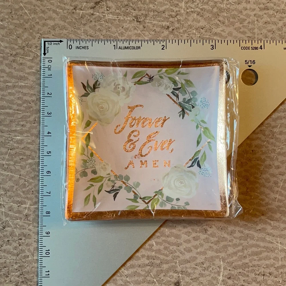 Studio Oh! Glass Trinket Dish: Forever and Ever
